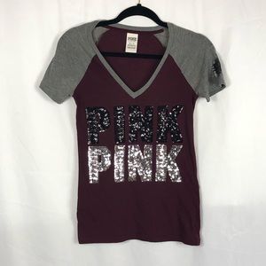 PINK | Maroon T-Shirt